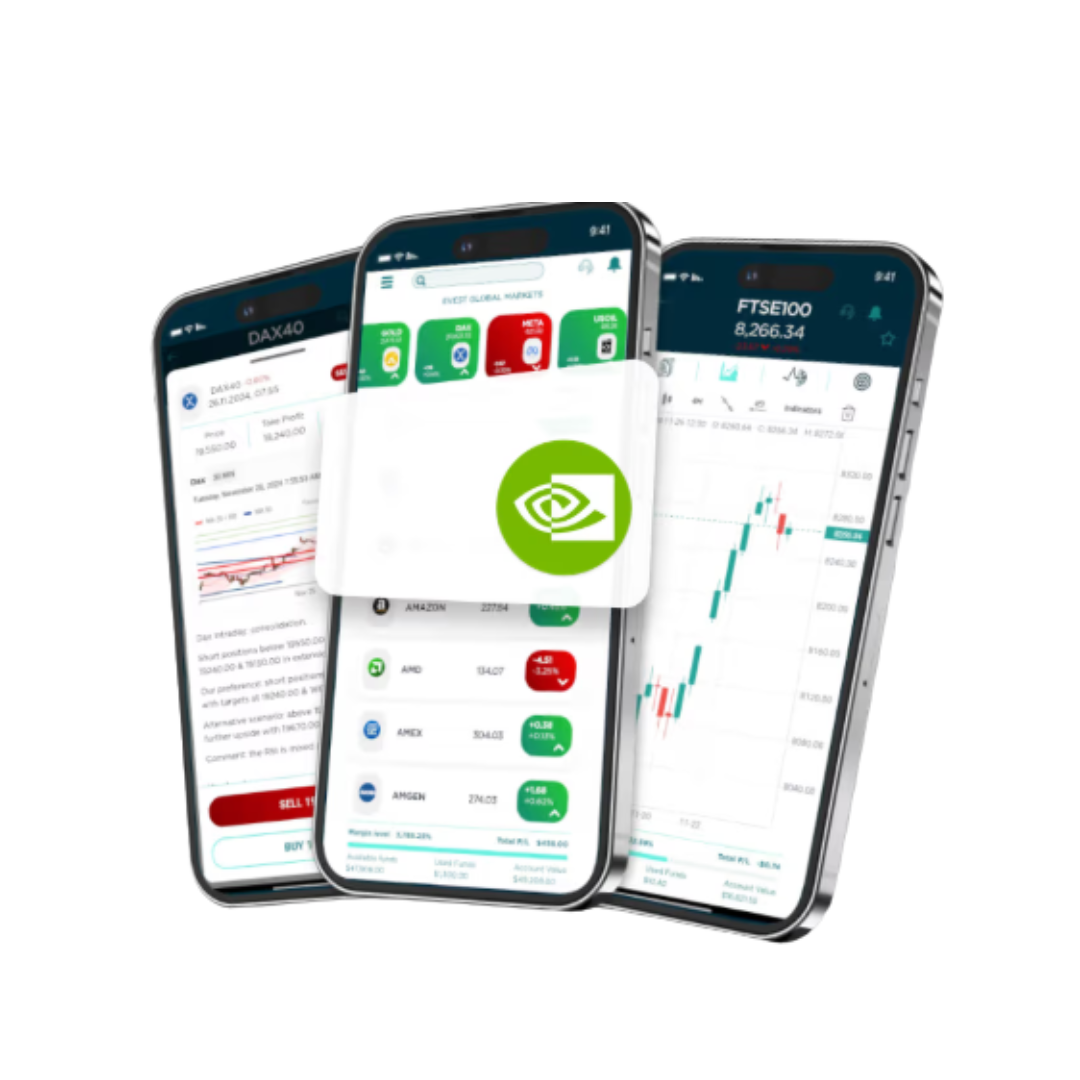 Evest Trading App - Multiple Screens